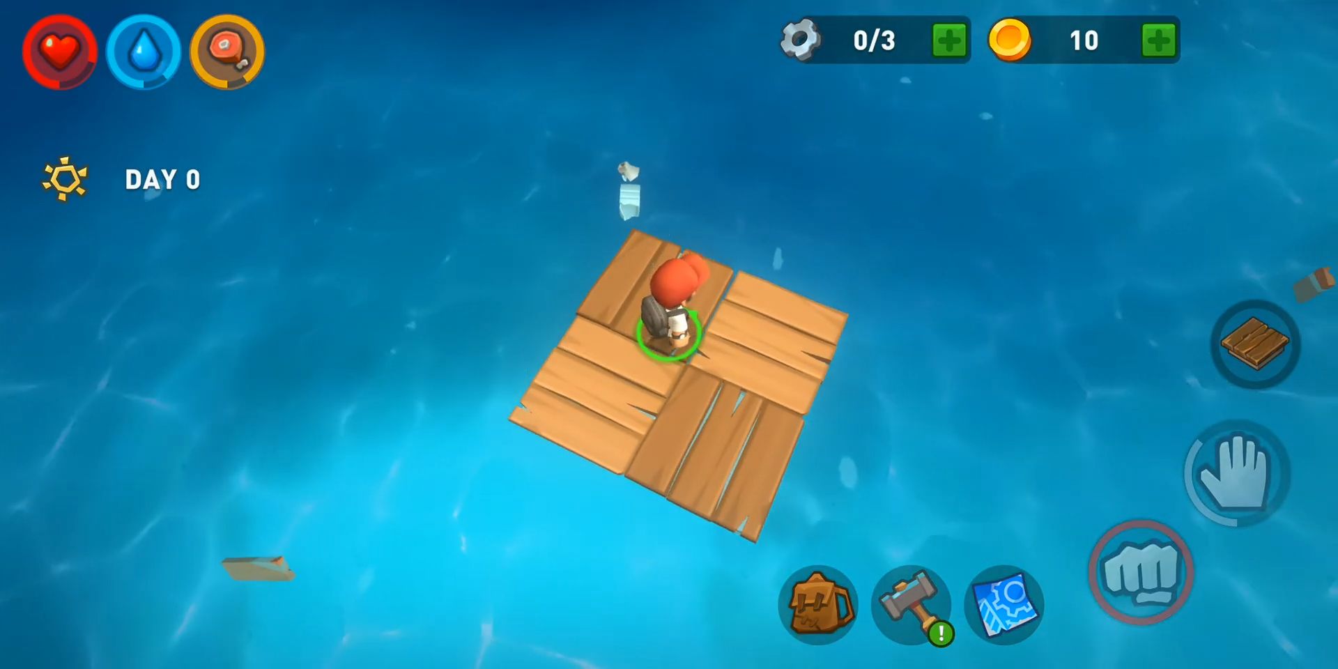 Epic Raft: Fighting Zombie Shark Survival скриншот 1