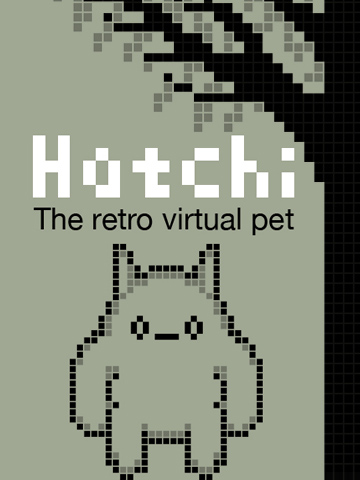 logo Hatchi - um animal de estimação virtual retro