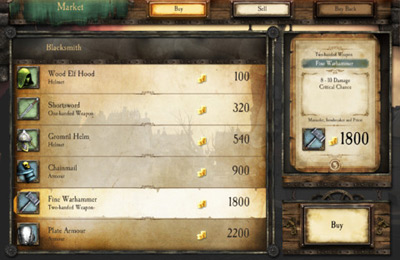 Warhammer Quest for iPhone
