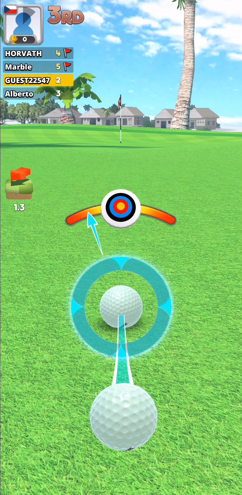 Extreme Golf - 4 Player Battle captura de tela 1