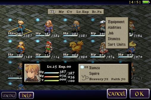 Final fantasy tactics: The war of the lions für Android