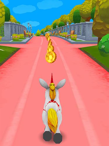 Unicorn runner 3D: Horse run für Android