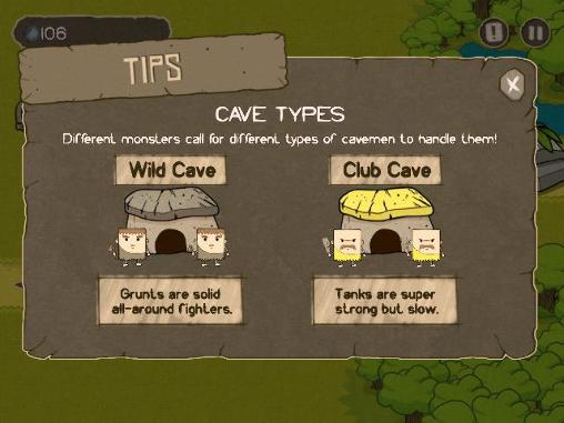 Save the cave: Tower defense captura de pantalla 1