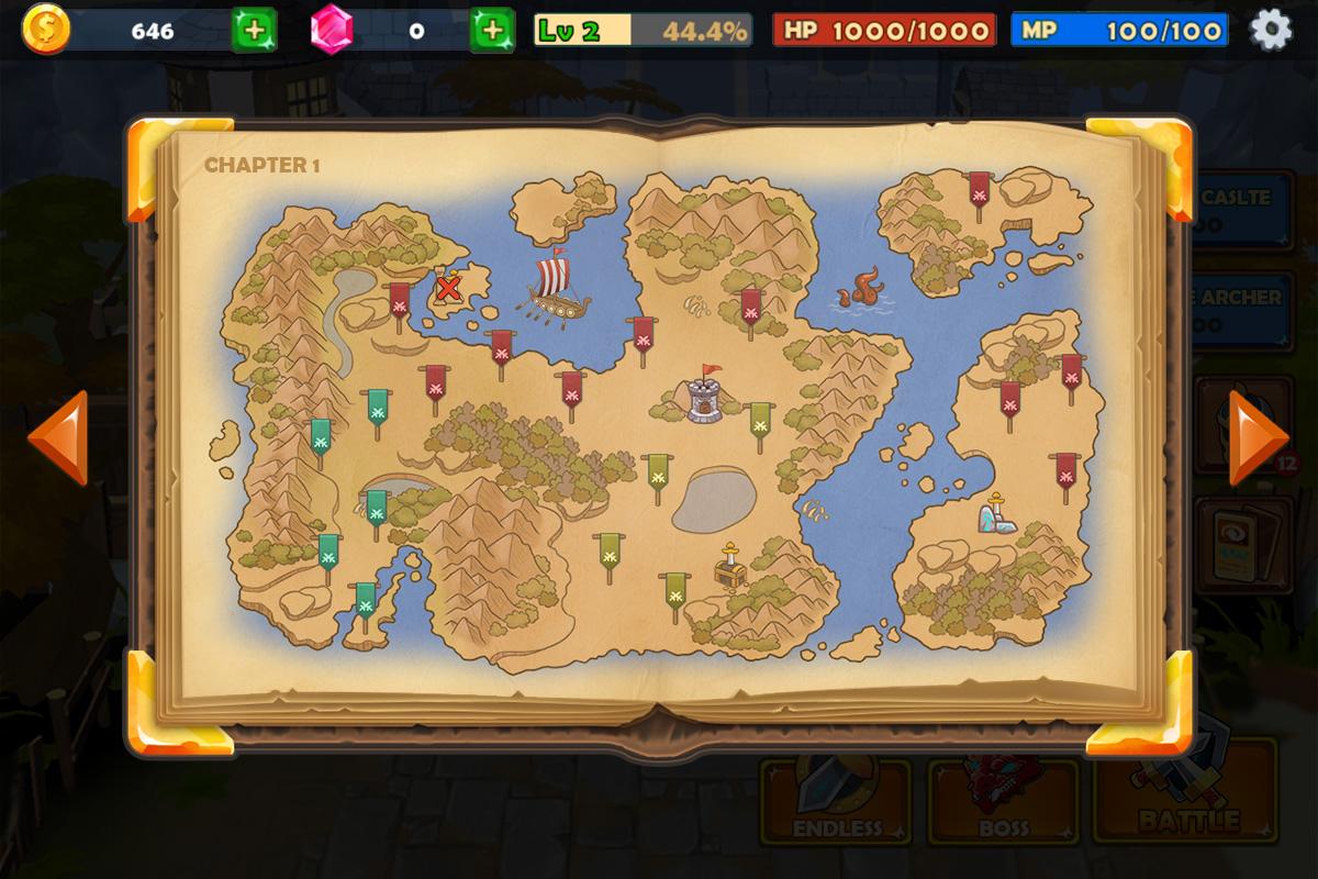 Castle Rush: Hero defender & Idle defense скриншот 1
