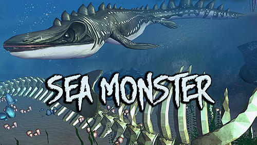 Sea monster megalodon attack icon