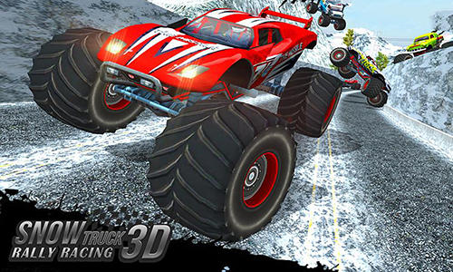 Snow racing: Monster truck 17. Snow truck: Rally racing 3D capture d'écran 1