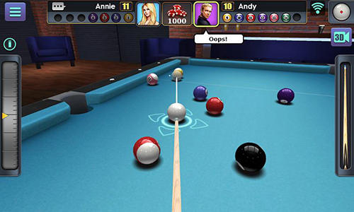 3D pool ball capture d'écran 1