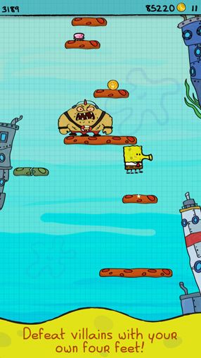 Doodle Jump Sponge Bob Square pants for iPhone
