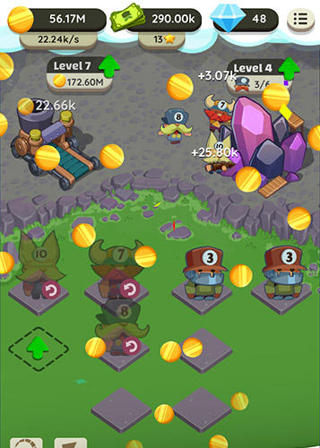 Power miners: Merge and build idle tycoon screenshot 1