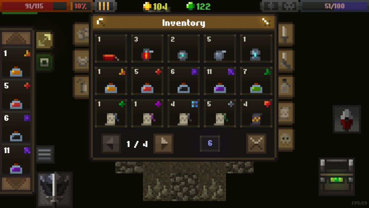 Caves (Roguelike) captura de pantalla 1