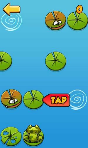 Don't tap the wrong leaf. Frog jump für Android