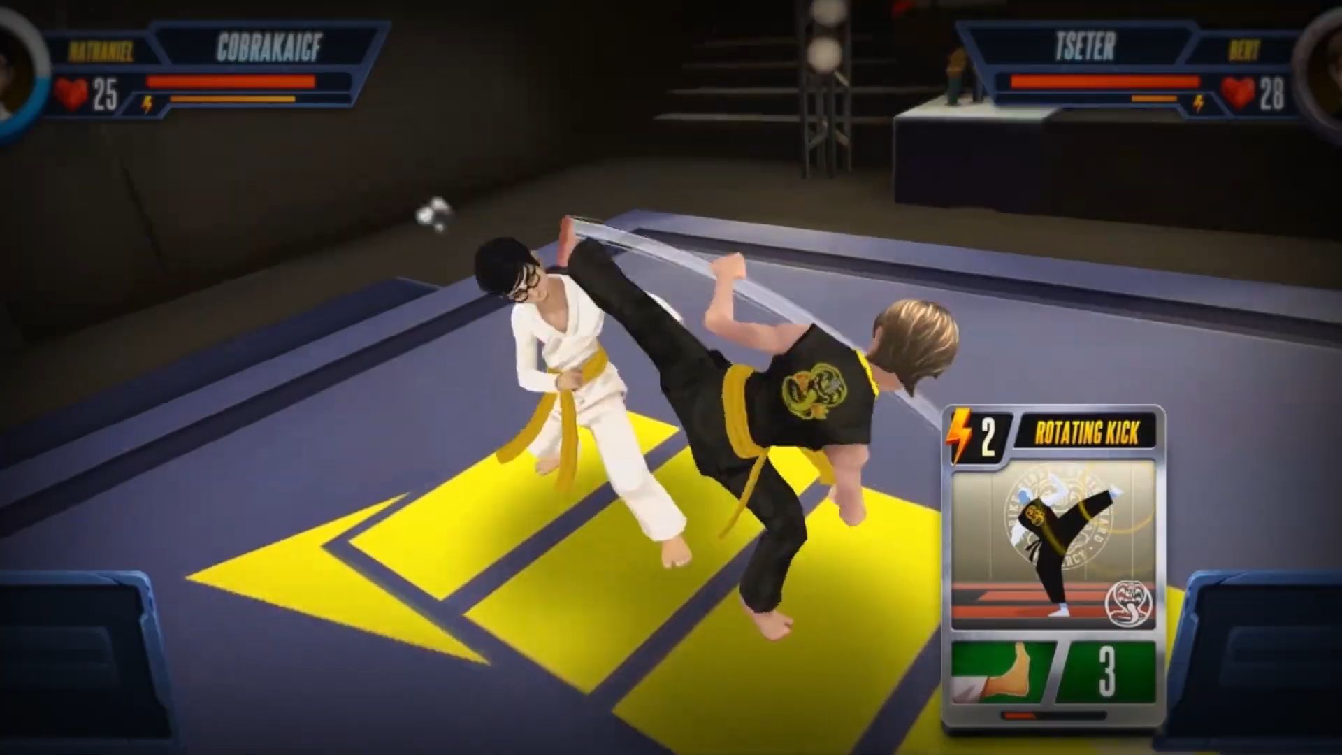 Cobra Kai: Card Fighter Miguel Vs Hawk - Android Gameplay