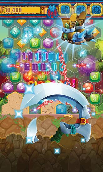 Jewels miner: Dash hexagon pour Android