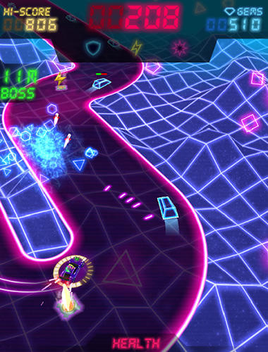 Neon drift: Retro arcade combat race скриншот 1