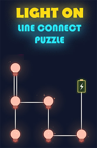 Light on: Line connect puzzle icône