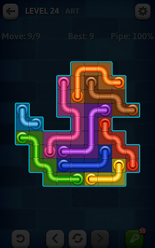 Line puzzle: Pipe art für Android
