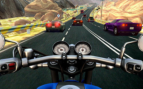 Bike rider mobile: Moto race and highway traffic captura de tela 1