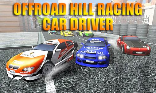 Offroad hill racing car driver icono