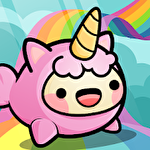 Happy hop! Kawaii jump icon