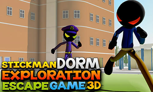 Stickman dorm exploration escape game 3D captura de pantalla 1