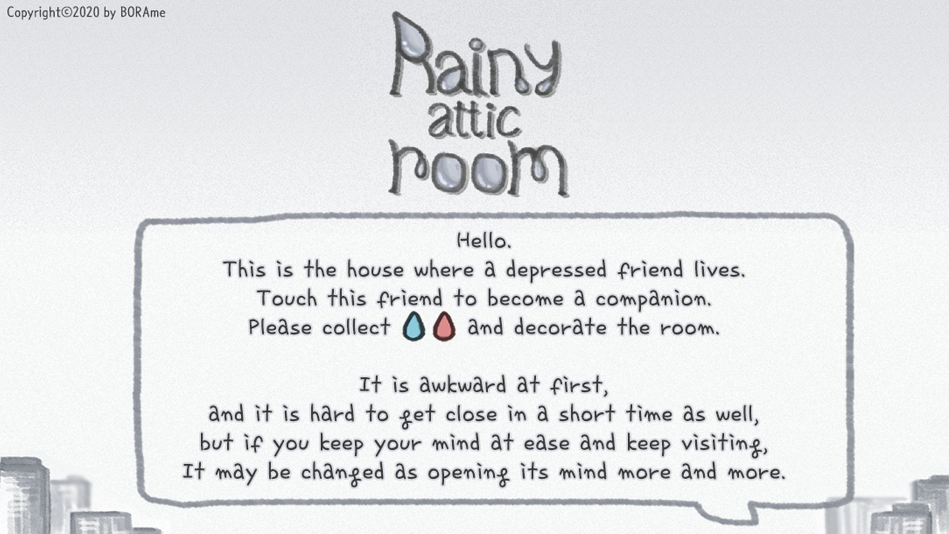 Rainy attic room スクリーンショット1