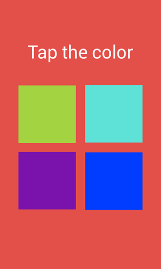 Tap the color icône