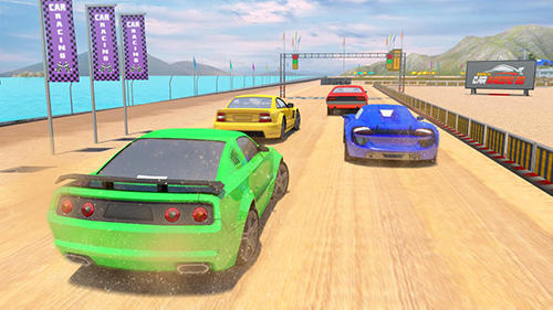 Beach car racing 2018 screenshot 1