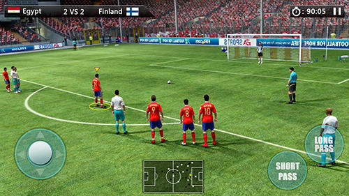 World football: Golden league cup for Android