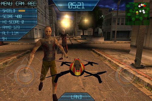 Simulateur du quadrocopter: Zombis pour iPhone gratuitement