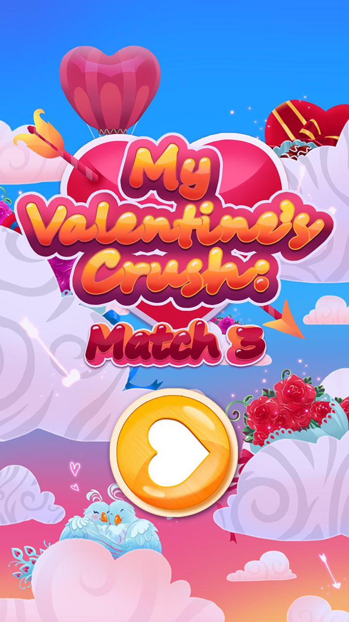 My Valentine's Crush: Match 3 captura de pantalla 1