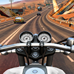 Moto rider go: Highway traffic ícone