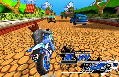 ロゴRisky Rider 3D (Motor Bike Racing Game / Games)