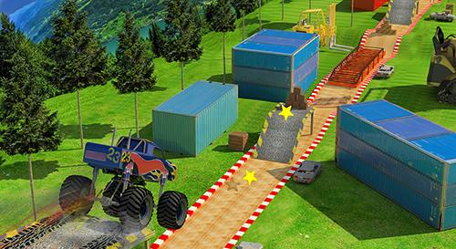 Hill climb bus stunts arena скриншот 1