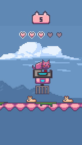 Climbing pink cat for Android