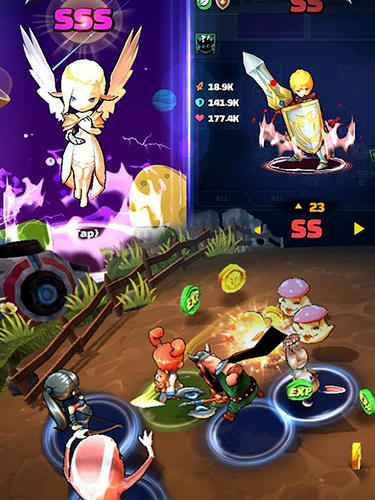 Hello Hero all stars: 3D cartoon idle rpg pour Android