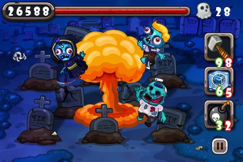 Zombies vs. thumbs for iPhone for free