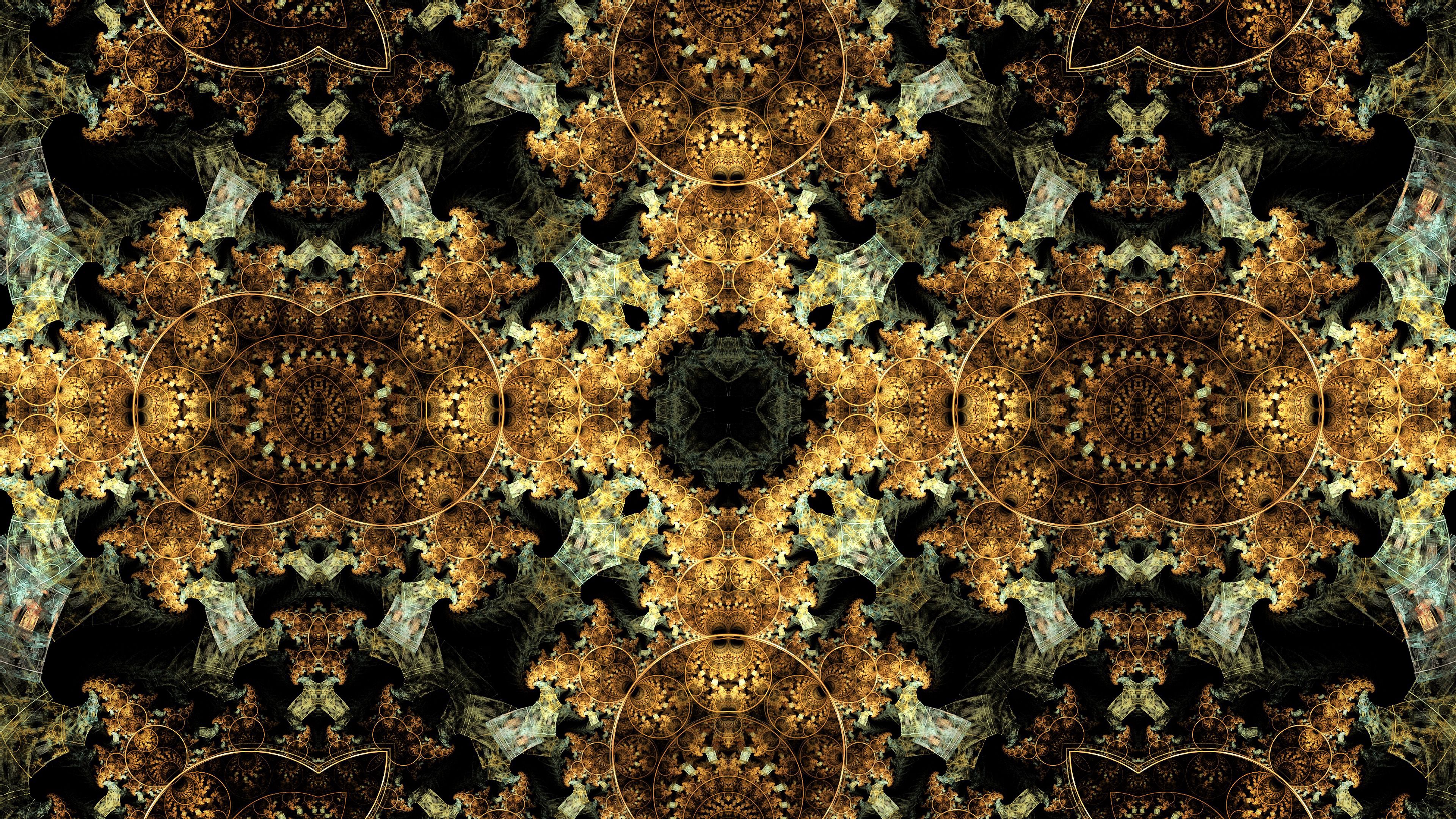 kaleidoscope, abstract, circles, pattern 2160p