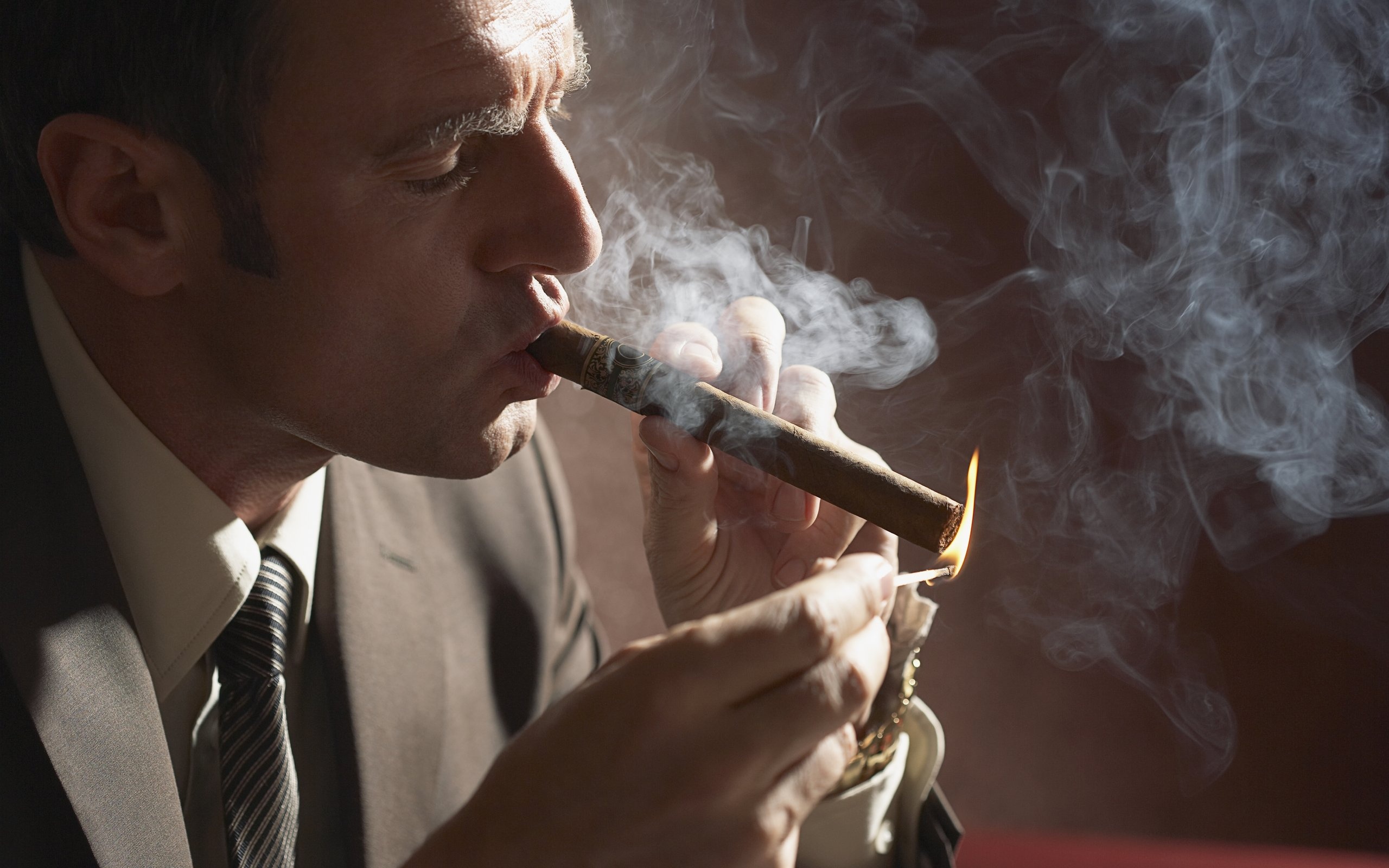 mood, men, smoking, cigar cellphone