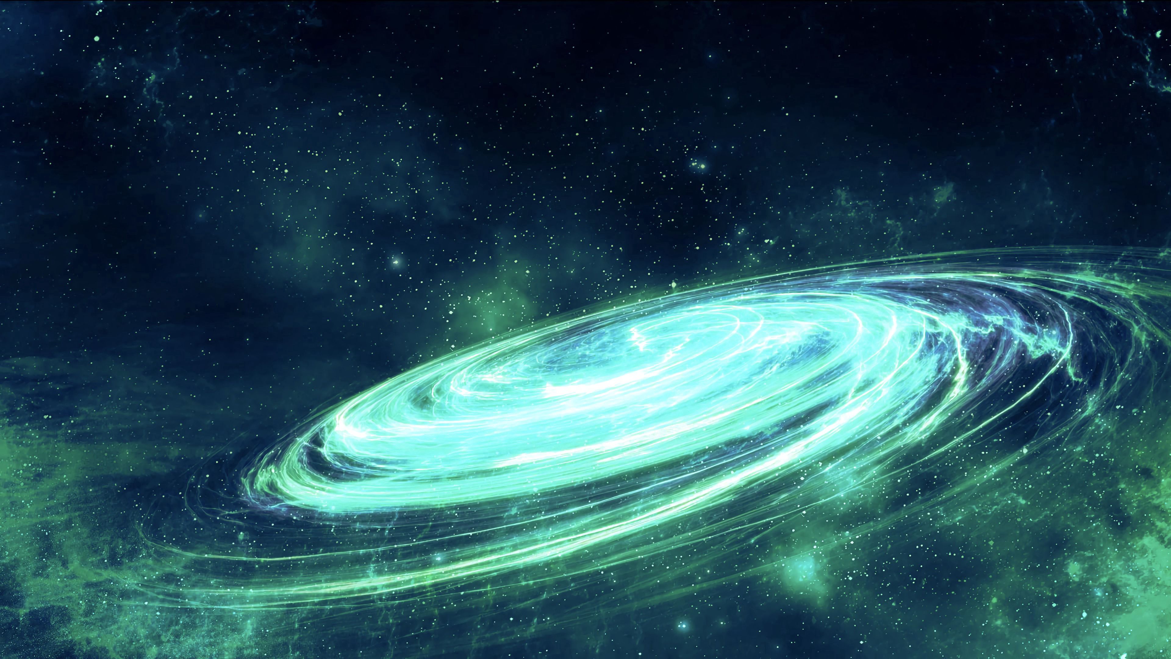 Stars glow, spiral, galaxy, universe 8k Backgrounds