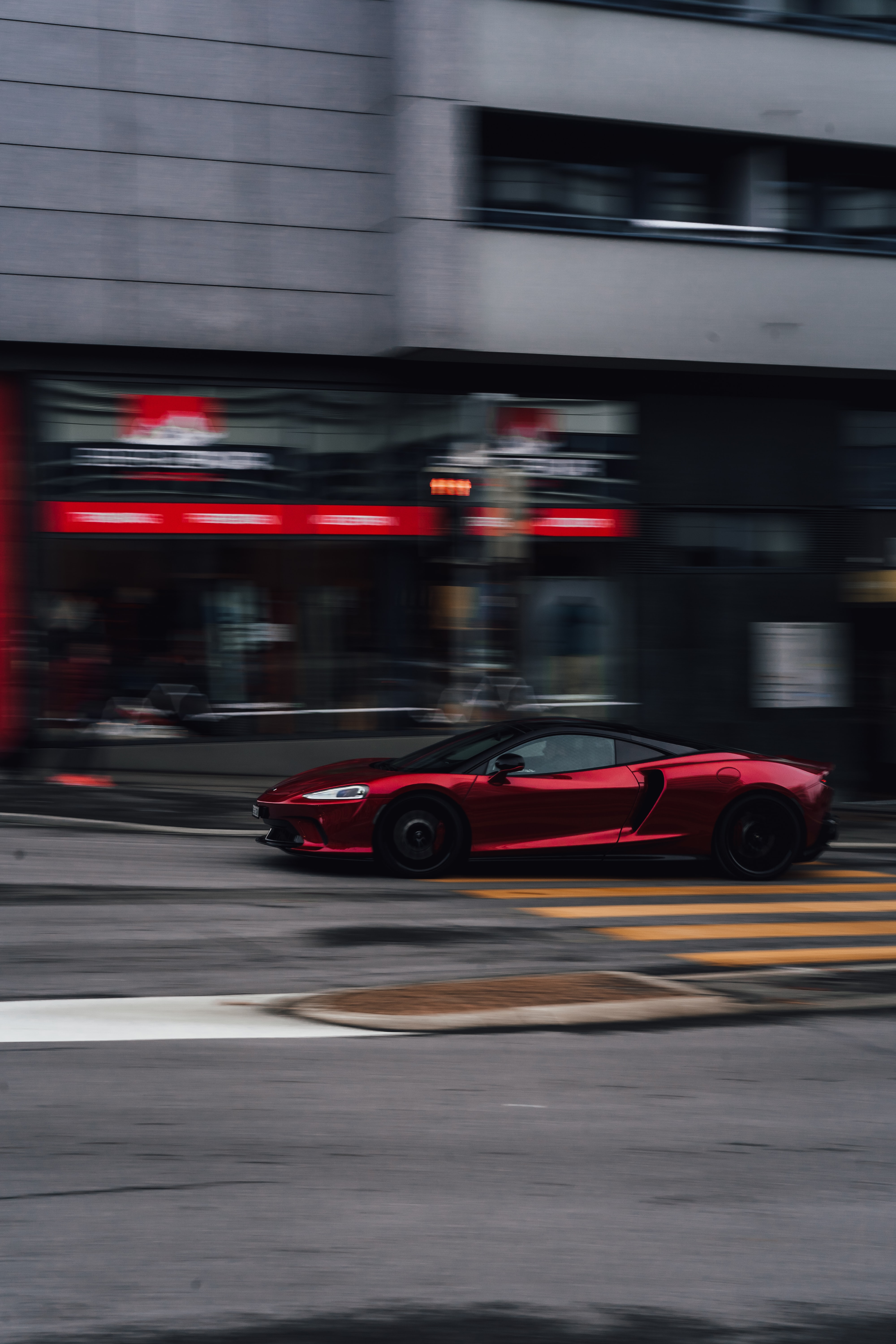 Phone Background street, sports, cars, red