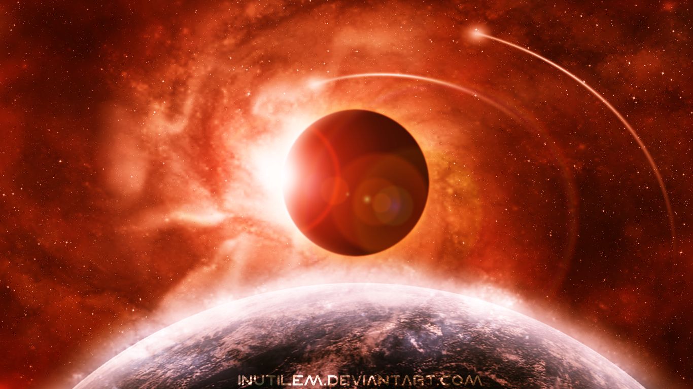 sci fi, space, eclipse, solar