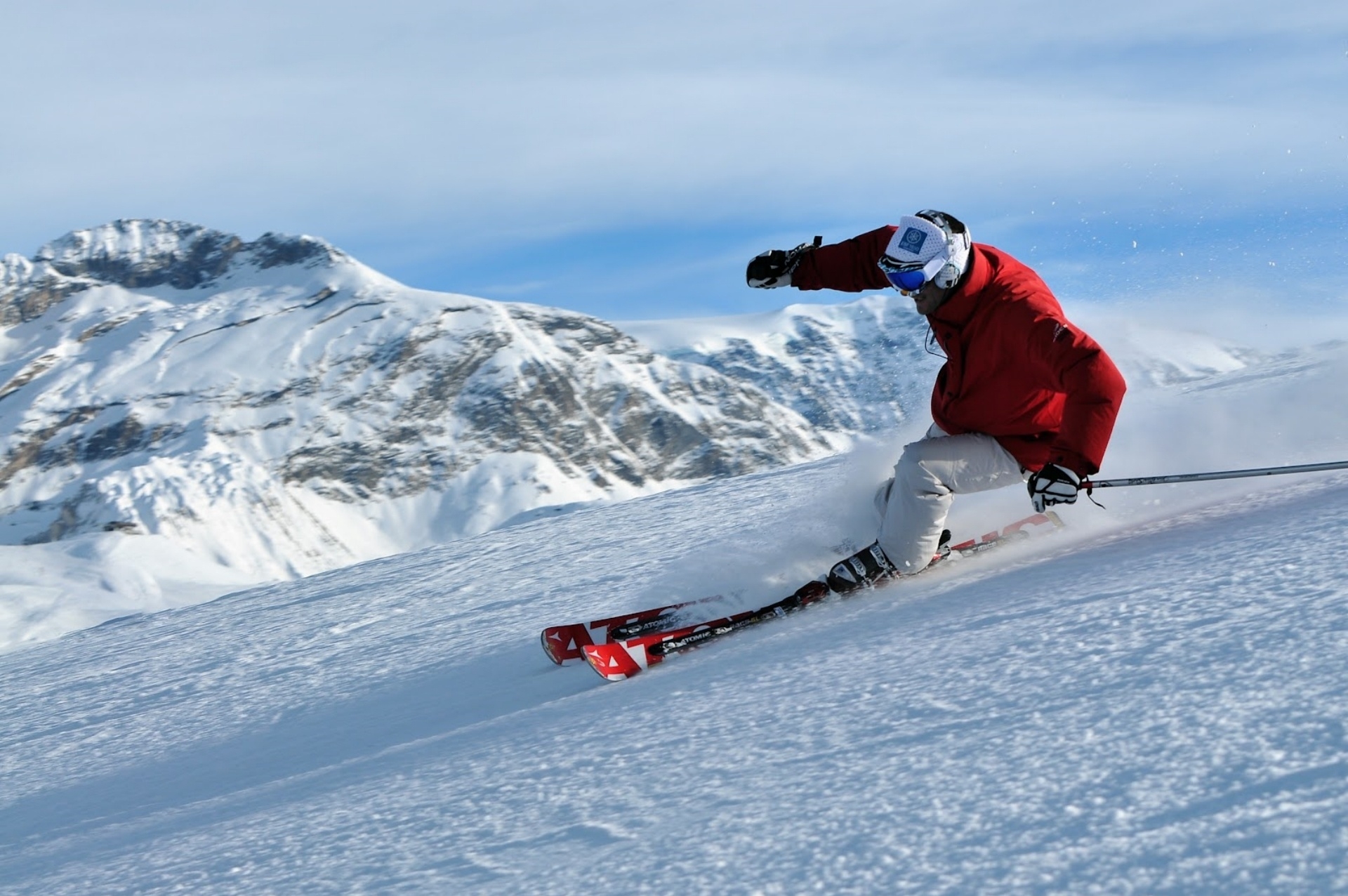 75002 завантажити шпалери сніг, гірські лижі, фрірайд, гірськолижний спорт, лижник, схили, freeride, схилах, спорт - заставки і картинки безкоштовно