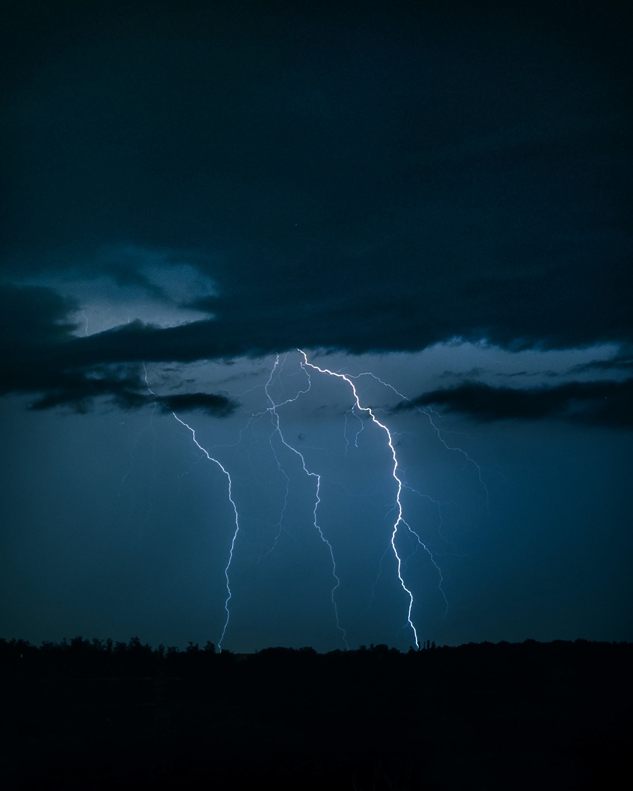 storm, night, lightning, dark, thunderstorm cellphone