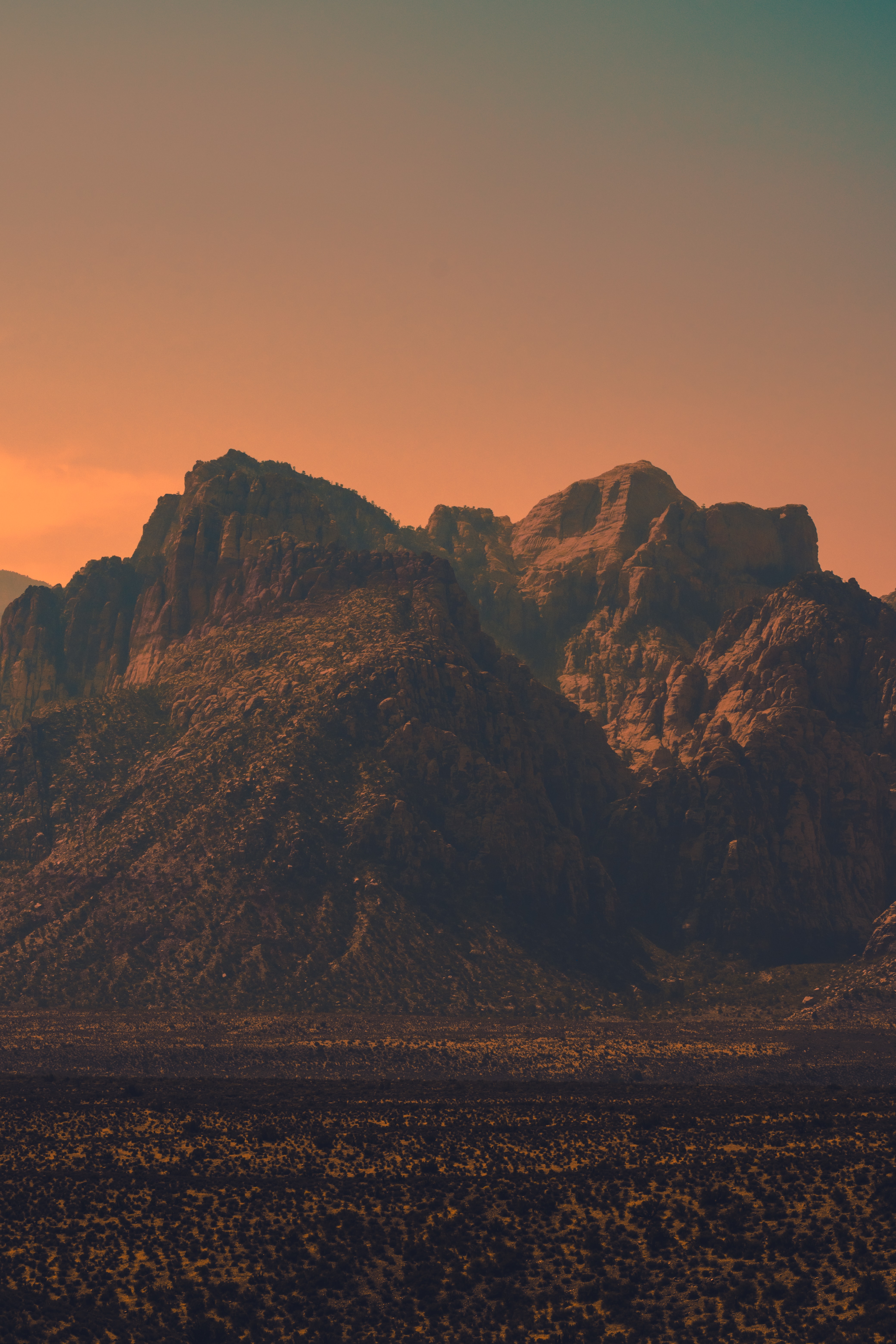 rocks, nature, mountains, vertex, evening, tops Smartphone Background