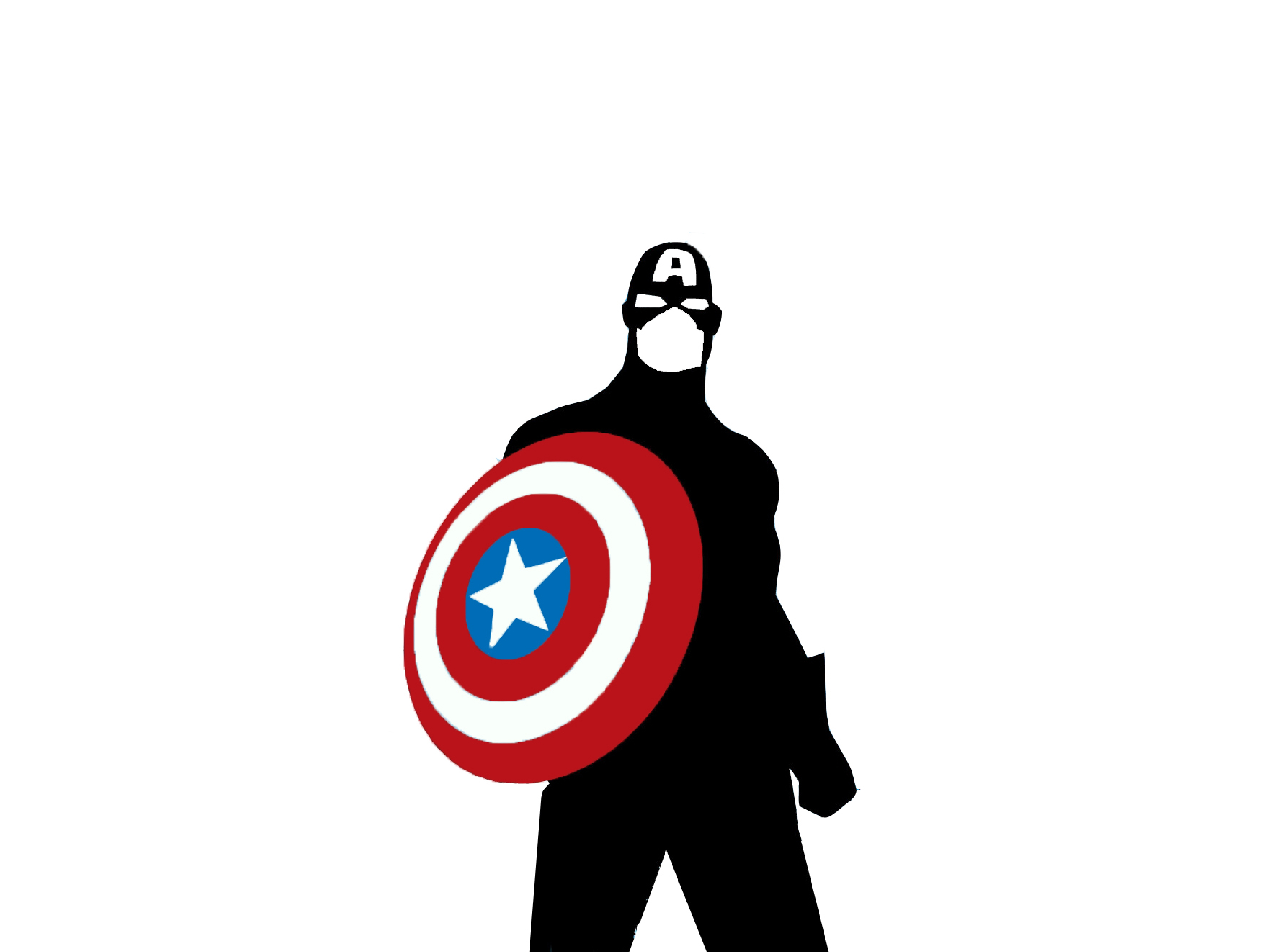 Капитан Америка на прозрачном фоне