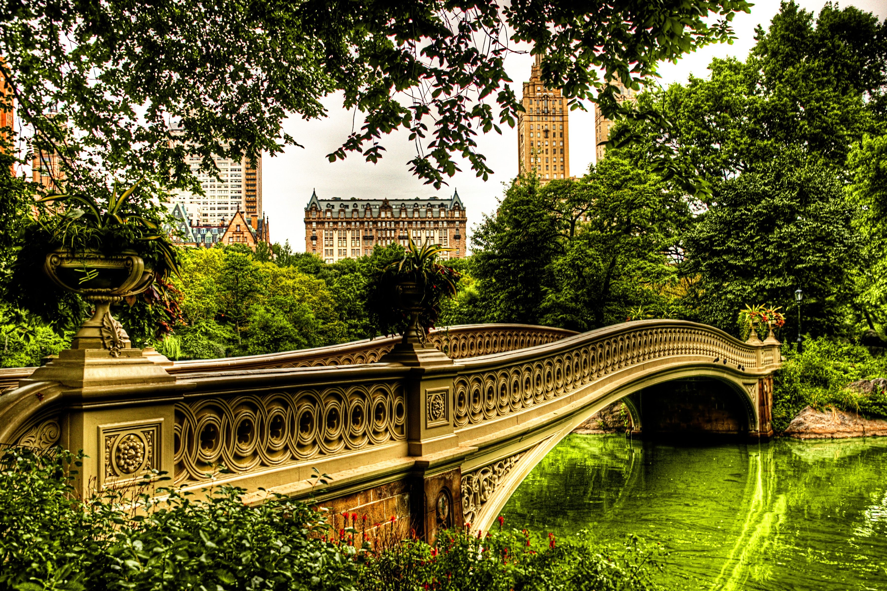 Центральный парк Нью-Йорк мостик