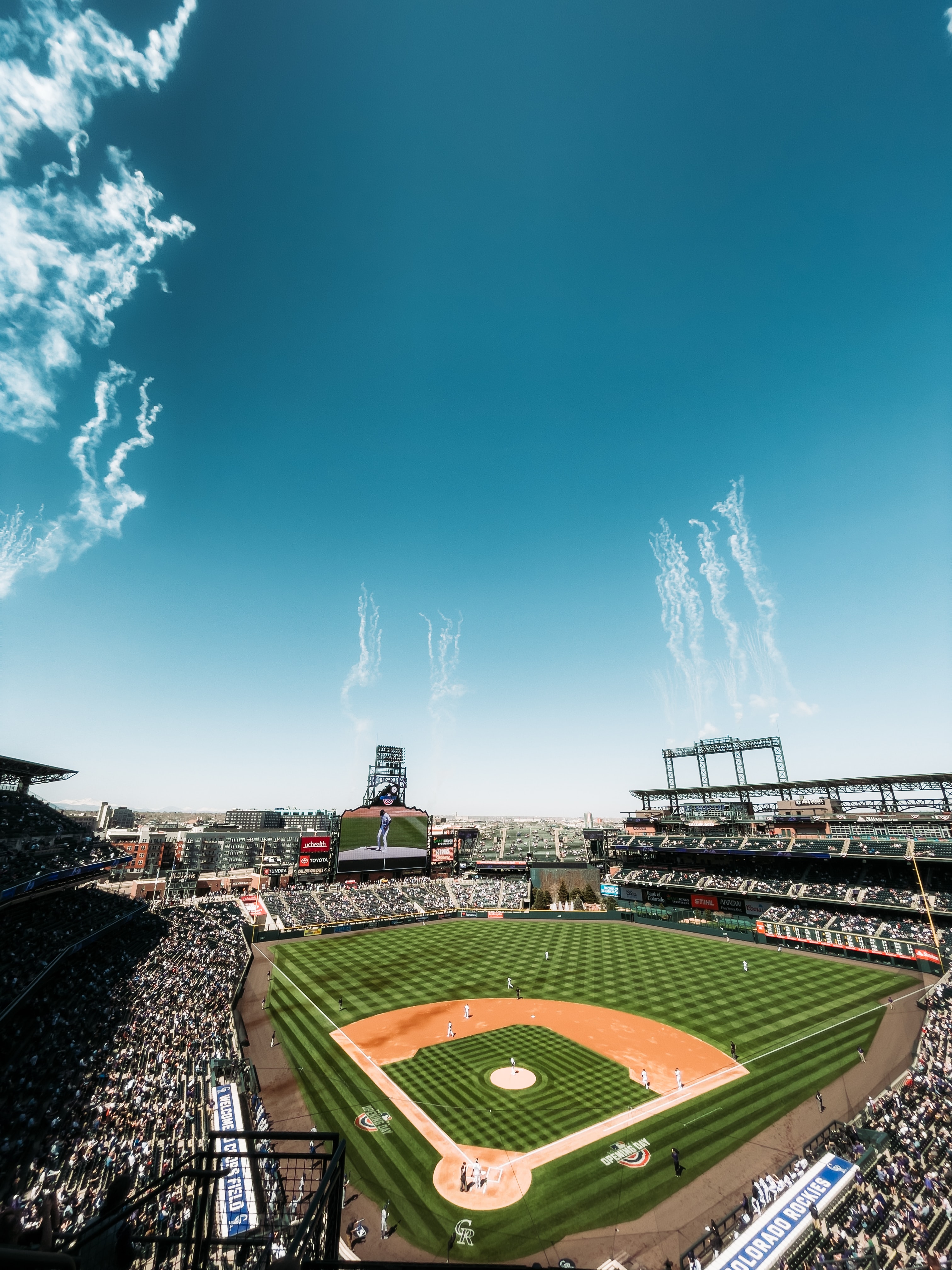 Laden Sie Baseball Field HD-Desktop-Hintergründe herunter