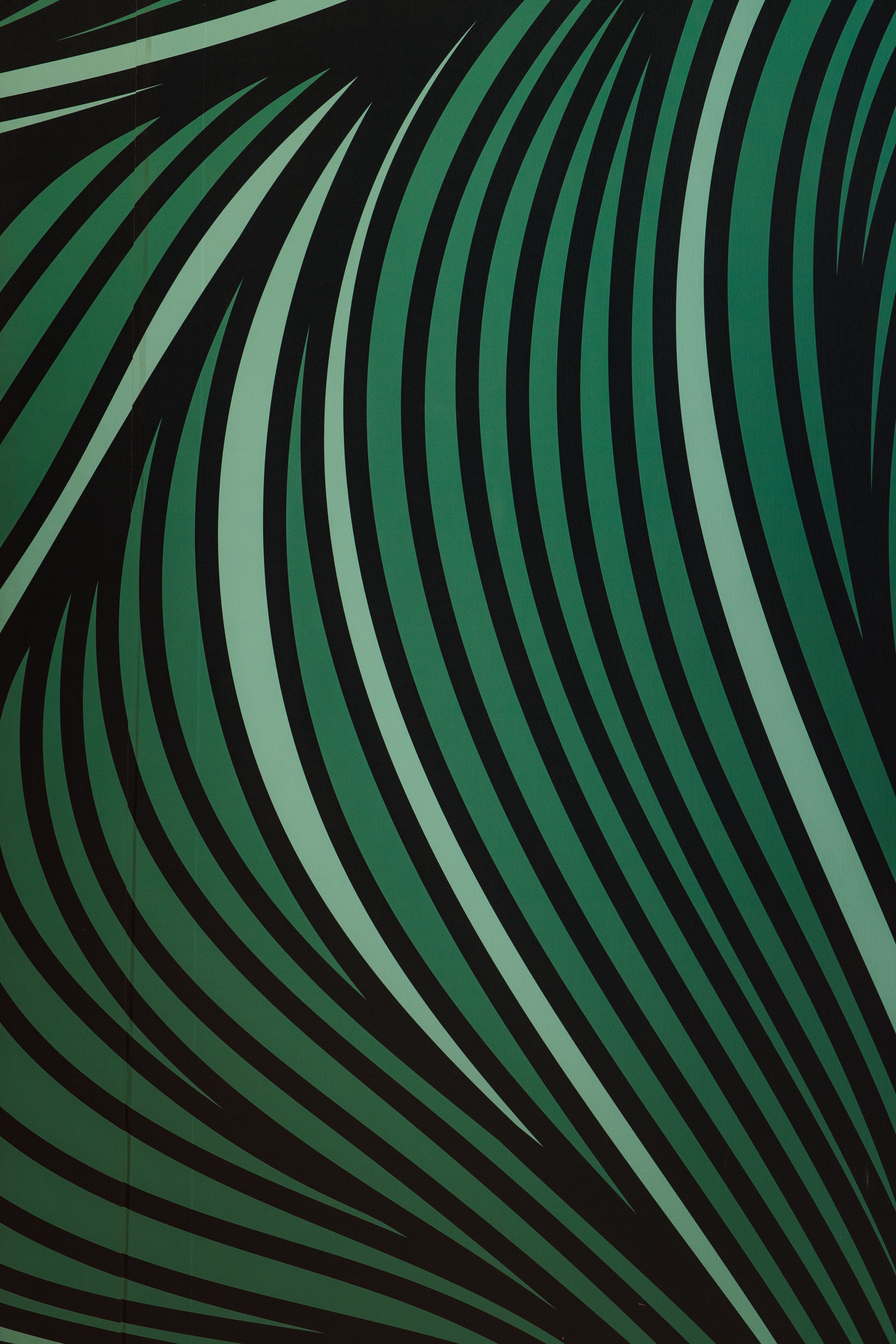 stripes, wavy, abstract, green, lines, streaks Full HD