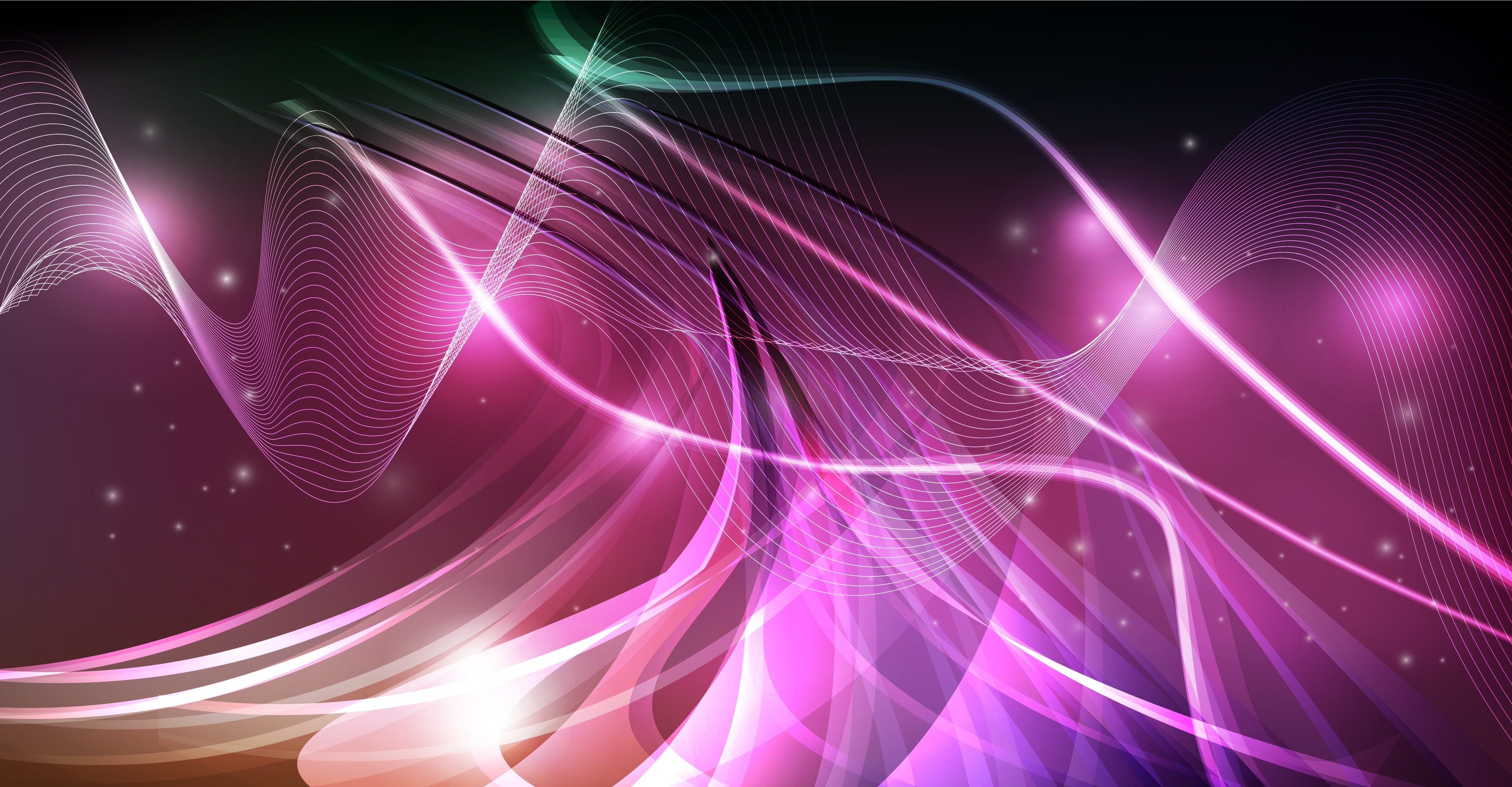 light, abstract, shine, lines, glow, points, point, bends wallpapers for tablet