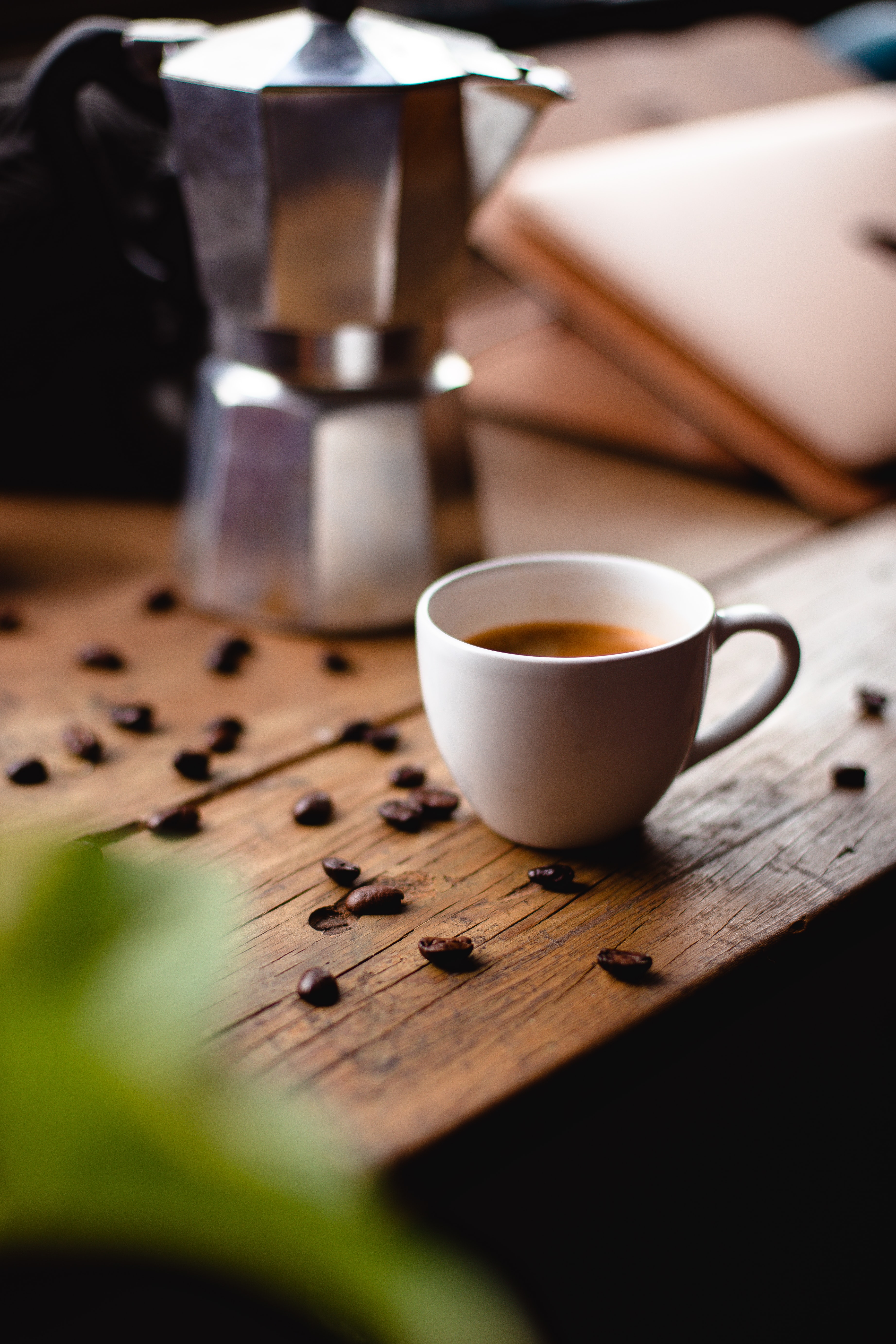 cup, coffee, teapot, food, table, kettle, coffee beans phone background